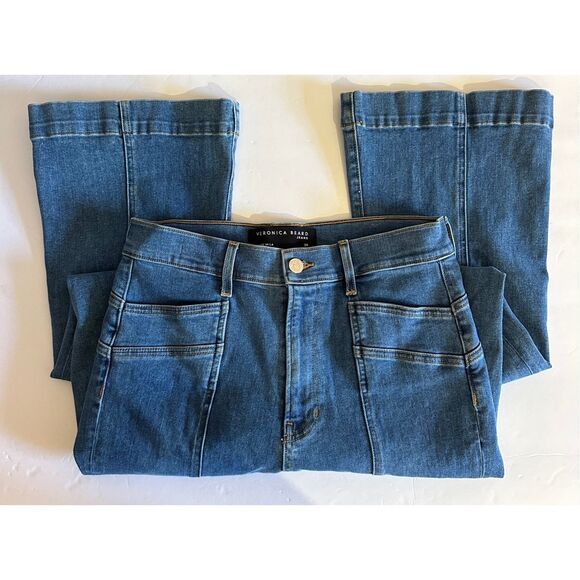 Veronica Beard Carson Ankle Flare High-Rise Jeans sz 29 - Picture 8 of 11